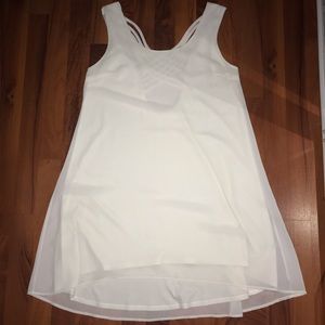 White Loose Dress.